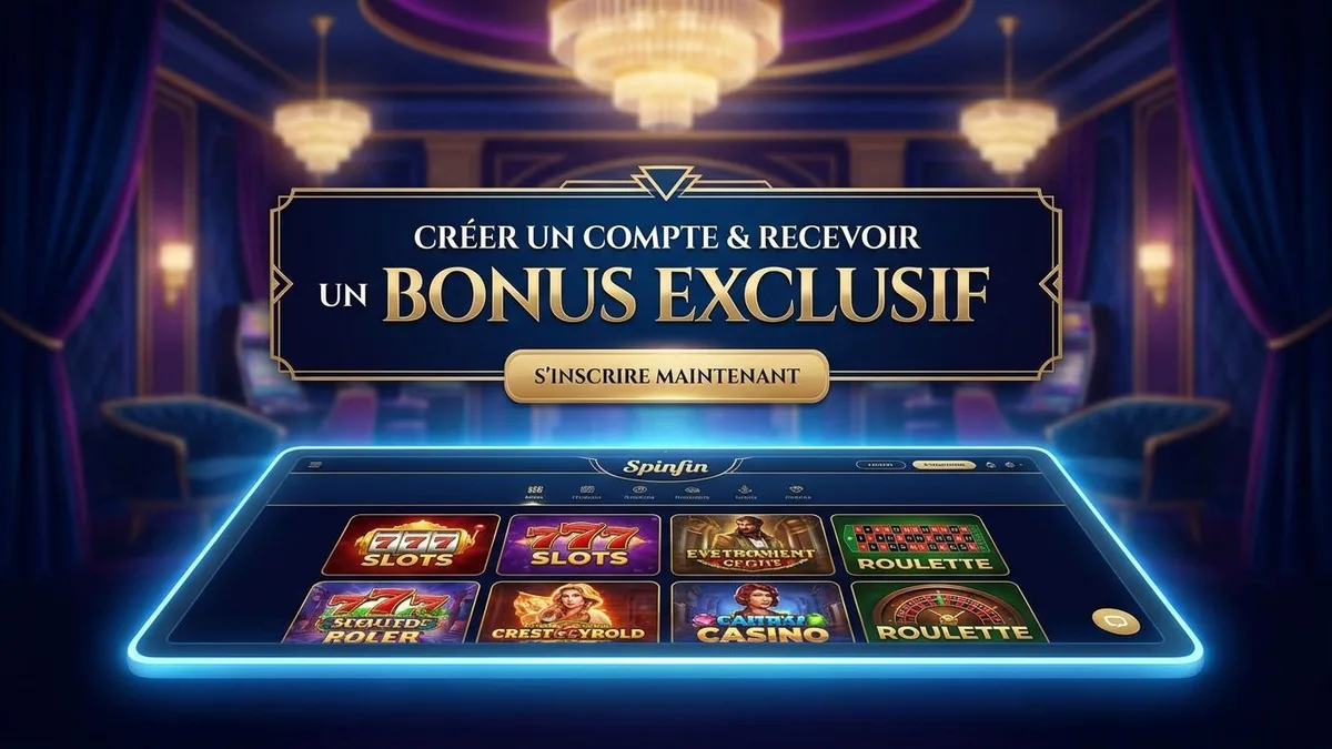 Inscription avec bonus chez Spinfin